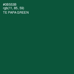#0B553B - Te Papa Green Color Image